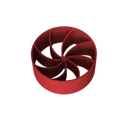 طرح سه بعدی مهر شیرینی ۸ پر - سوبا - پرینتر سه بعدی