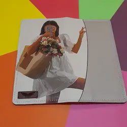 کیف پول چرمی کتابی طرح صدف