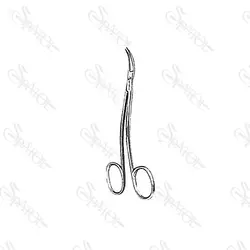 قیچی دوخم کوچک Double curved Scissors دنتال دیوایس Dental Devices