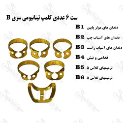 ست کلمپ رابردم سری B تیتانیومی کاریزما (2رنگ)