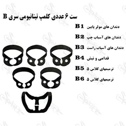 ست کلمپ رابردم سری B تیتانیومی کاریزما (2رنگ)