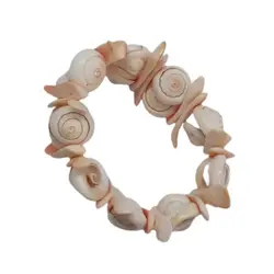 دستبند صدف و حلزون طبیعی مدل Z260
