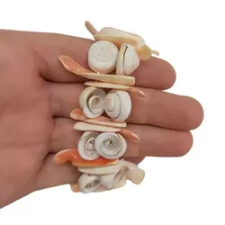 دستبند صدف و حلزون طبیعی مدل Z260