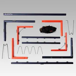 دروازه فوتبال سایز M کیپستا Kipsta SG500 – آبی دریایی و نارنجی