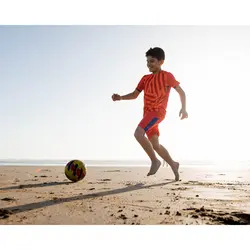 توپ فوتبال آموزشی کیپستا Kipsta سایز 5-زرد و صورتی