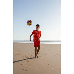 توپ فوتبال آموزشی کیپستا Kipsta سایز 5-زرد و صورتی