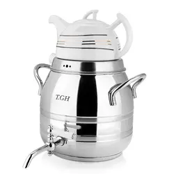 كتري قوري پرسپوليس 6.5 ليتري شيردار كف چدن براق مدل8060