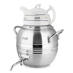 كتري قوري دماوند 7ليتري شيردار كف چدن مدل7090