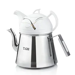 كتري قوري 2.5 ليتري كاوان لوله دار براق كف چدن دستگيره باكاليت مدل30800