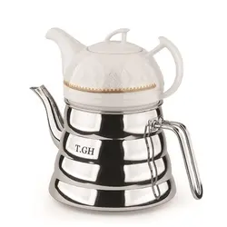 كتري قوري آريا 2.5  ليتري لوله داركف چدن دسته استيل مدل 30650