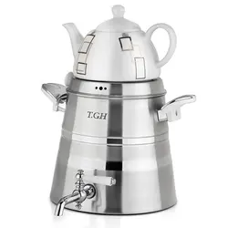 كتري قوري هرمي 5.5 ليتري شيردار كف چدن مدل8850