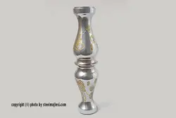 توپی دوسر گلابی برنجی ۳۸میلیمتر کروم قلمزده