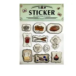 برچسب آنتیک اکلیلی سه بعدی QW کد 012