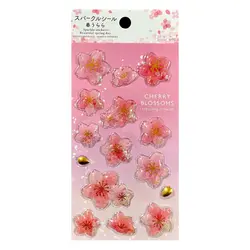 برچسب حبابی پولکی طرح گل