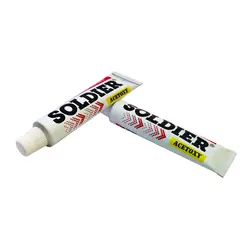 چسب آکواریوم کوچک شفاف پمادی سولجر