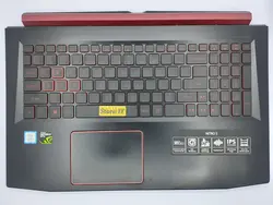قاب کنار کیبورد لپ تاپ ایسر Nitro 5 قرمز همراه کیبورد و تاچ پد دست دوم