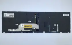 کیبورد لپ تاپ اچ پی ZBook 15 G5 / G6 نقره‌ای با فریم اینتر بزرگ