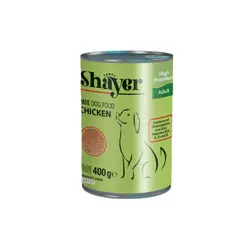 کنسرو سگ شایر طعم مرغ ۴۰۰ گرم