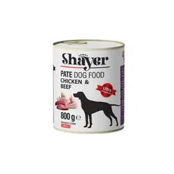 کنسرو سگ شایر طعم مرغ و گوشت 800 گرم