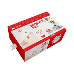 کیک تولد گربه شایر تم قرمز طعم مرغ و ژامبون