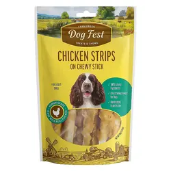 تشویقی سگ Dog fast مدادی دورپیچ مرغ 90 گرم