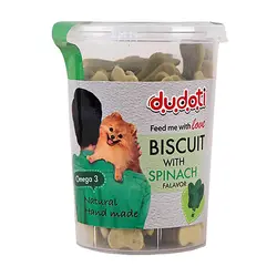 تشویقی بیسکویت سگ دودوتی طعم اسفناج