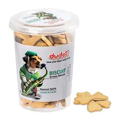 تشویقی بیسکویت سگ دودوتی طعم لوبیا سبز