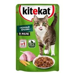 پوچ گربه بالغ کیت کت طعم خرگوش در ژله 85 گرم