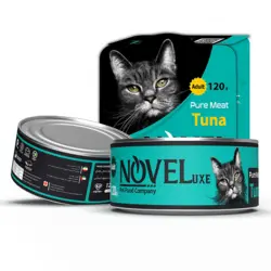 کنسرو نچرال گربه نوول طعم ماهی تن 120 گرم