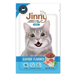 تشویقی گربه Jinni طعم دریایی 35 گرم
