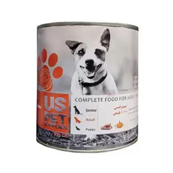 کنسرو سگ US PET طعم سیرابی 800 گرم