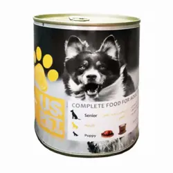 کنسرو سگ US PET طعم بوقلمون و گوشت 800 گرم