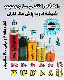 شیشه مک کارتی ادویه پاش (درب کانتینری)