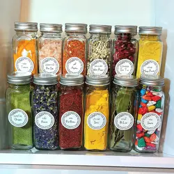 پک جا ادویه ای کشویی مدل دلبر (شیشه ادویه پاش مک کارتی ۱۴ سانتی + استند کشو)