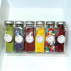 پک جا ادویه ای کشویی مدل دلبر (شیشه ادویه پاش مک کارتی ۱۴ سانتی + استند کشو)