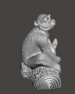 میمون روی درخت