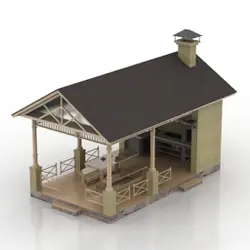 آلاچیق به همراه فضای پخت غذا N030813