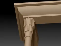 سرستون مقرنس سه پلکانی