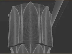 سرستون مقرنس سه پلکانی