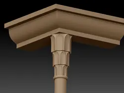 سرستون مقرنس سه پلکانی