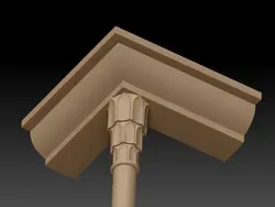 سرستون مقرنس سه پلکانی