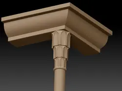 سرستون مقرنس سه پلکانی