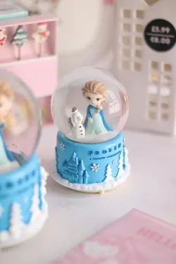 گوی موزیکال و پمپی فروزن آبی (السا و اولاف)