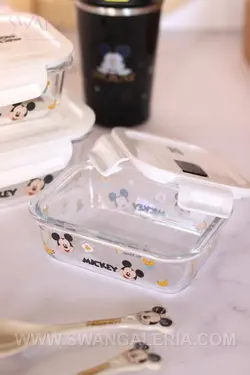 ظرف غذای پیرکس مستطیل میکی موس برند دیزنی