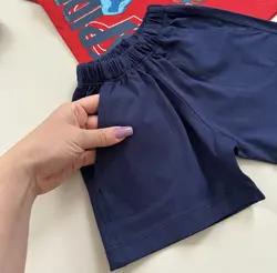 ست تیشرت شلوارک مرد عنکبوتی سایز ۱-۳ سال