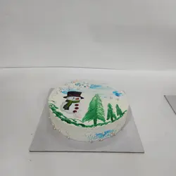 کیک آدم برفی تخت