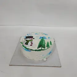 کیک آدم برفی تخت کوچک