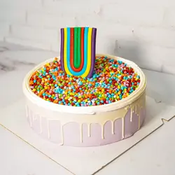 کیک رنگین کمان بزرگ