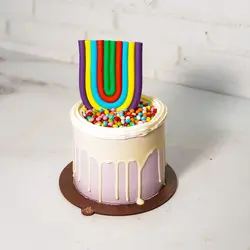 کیک رنگین کمان مینی