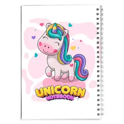 دفتر مشق یونی کورن کارتونی